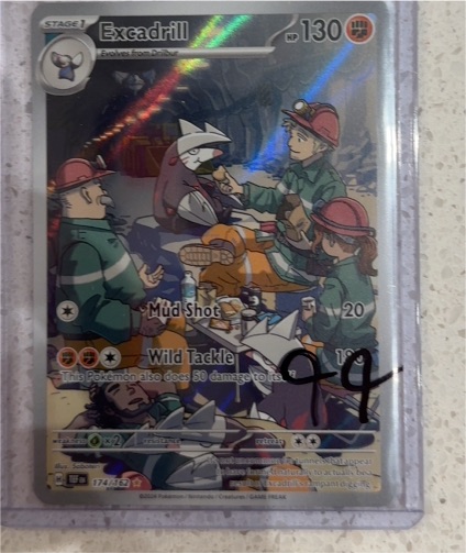 2024 Pokemon Scarlet and Violet Temporal Forces #174 Excadrill Illustration Rare Full Art — front