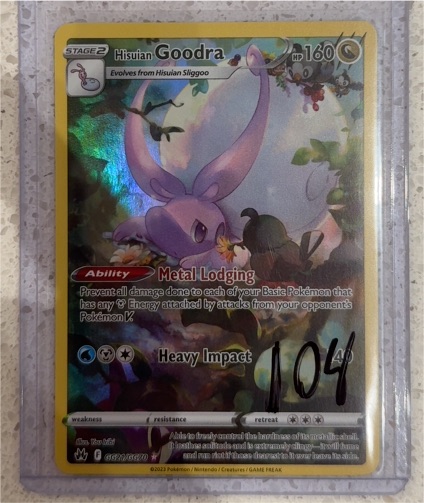 2023 Pokémon Crown Zenith #GG21 Hisuian Goodra — front