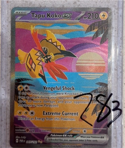 2023 Pokémon Tapu Koko ex #247/182 — front
