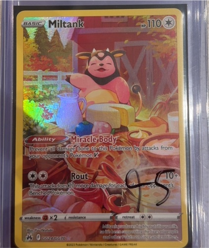 2023 Pokémon Crown Zenith GG24 Miltank — front