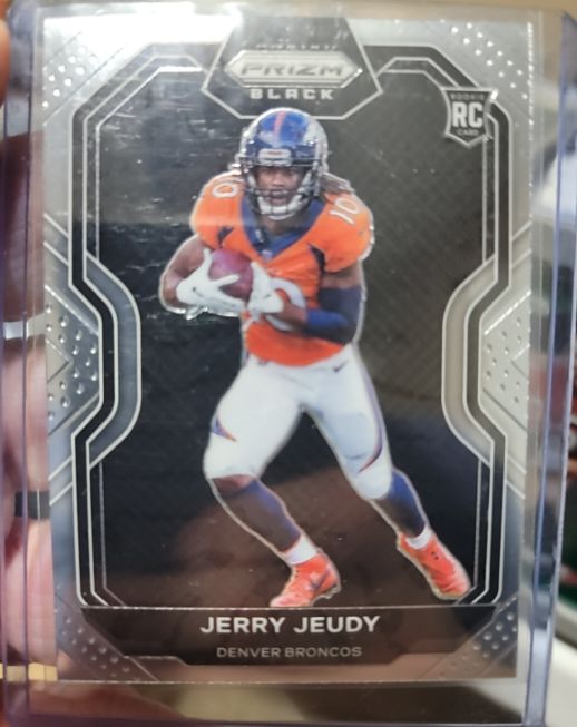 2020 Panini Chronicles Prizm Black #PB-12 Jerry Jeudy Rookie — front