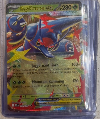 2025 Pokémon Phantasmal Flames #004 Mega Heracross EX — front