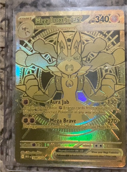 2025 Pokemon Mega Evolution #188/132 Mega Lucario EX — front