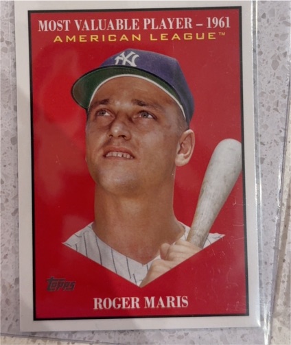 2025 Topps Update Most Valuable Player #MV-36 Roger Maris — front