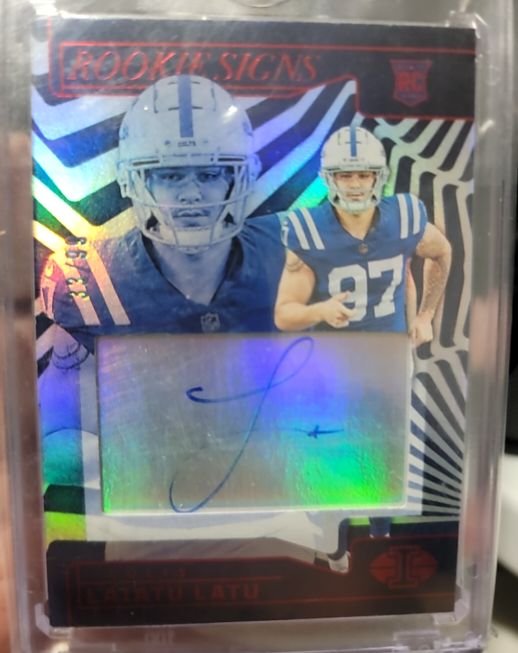 2024 Panini Illusions Rookie Signs #RS-LL Laiatu Latu — front