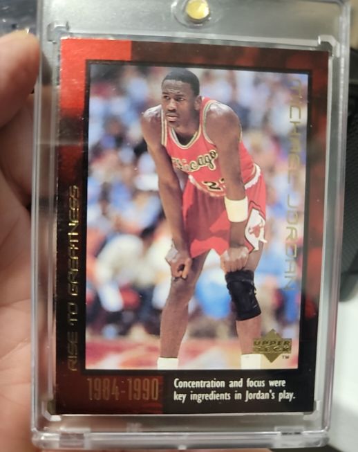 1999 Upper Deck #13 Michael Jordan Rise to Greatness — front