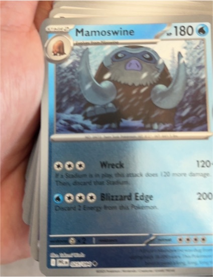 2025 Pokémon Phantasmal Flames #025 Mamoswine — front