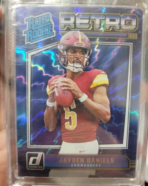 2024 Panini Donruss #11 Jayden Daniels Rated Rookie Retro — front