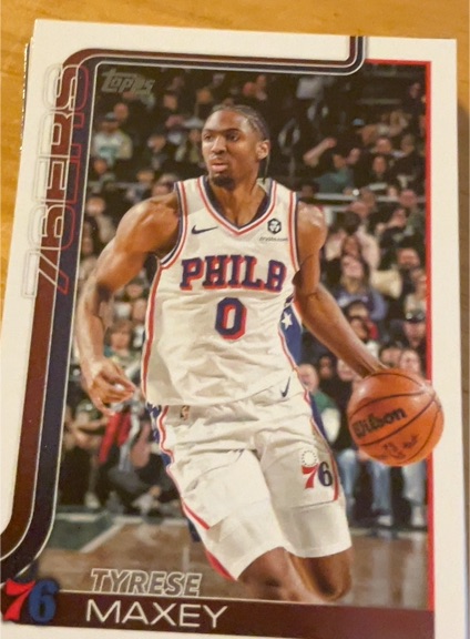 2025-26 Topps #21 Tyrese Maxey — front
