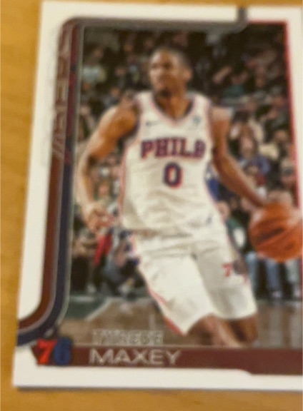 2025-26 Topps #215 Tyrese Maxey — front