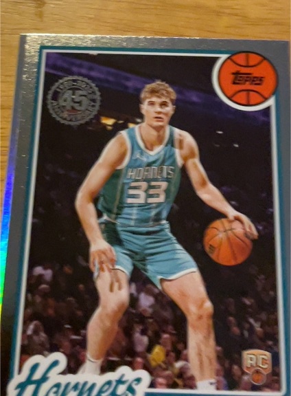 2025-26 Topps Basketball #80BK-88 Charlotte Hornets 45th Anniversary Silver Foil — front