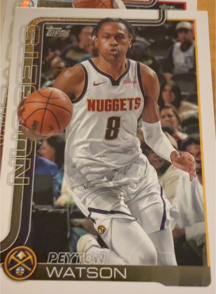 2025-26 Topps #106 Peyton Watson — front