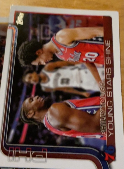 2025-26 Topps #275 Philly Tough: Young Stars Shine — front