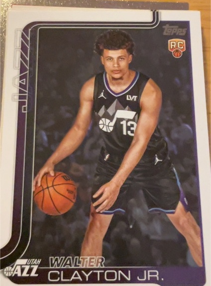 2025-26 Topps #218 Walter Clayton Jr. — front