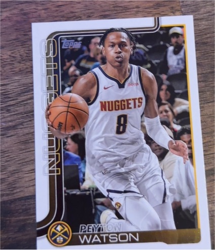 2025-26 Topps Basketball #106 Peyton Watson — front