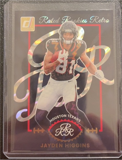 2025 Panini Donruss #8 Jayden Higgins Rated Rookies Retro — front