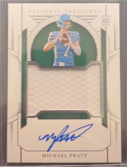 2024 Panini National Treasures RC Michael Pratt — front