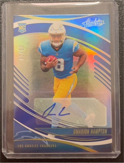 2025 Panini Absolute Football #166 Omarion Hampton — front