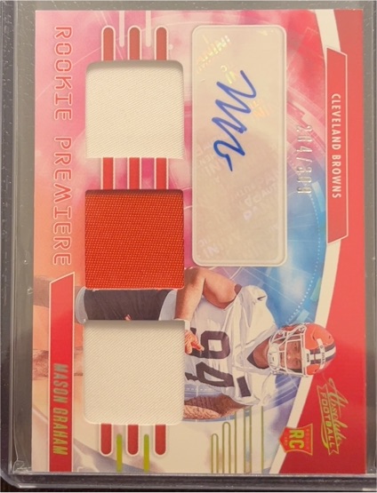2025 Panini Absolute Rookie Premiere Mason Graham #RPM-MGM — front