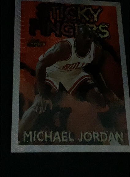 1996-97 Topps Season's Best Sticky Fingers #SB18 Michael Jordan — front
