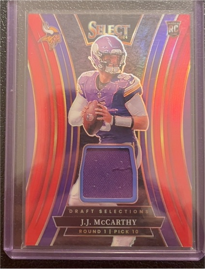 2024 Panini Select Draft Selections #DSM-JMY J.J. McCarthy — front