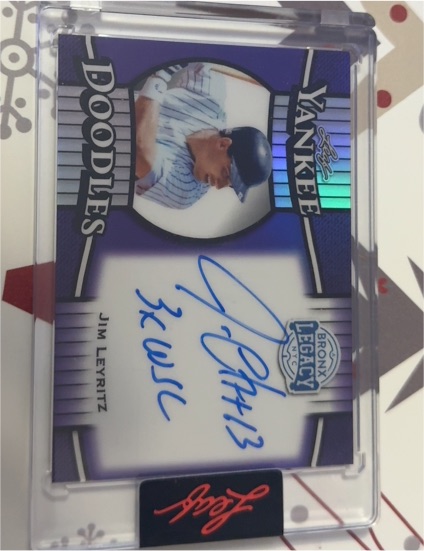 2025 Leaf Bronx Legacy Yankee Doodles Jim Leyritz — front