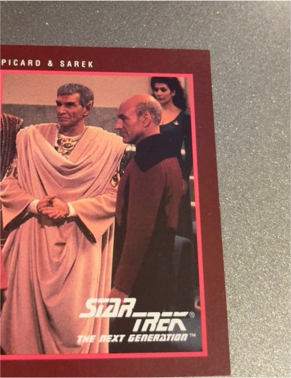 1991 Impel Star Trek The Next Generation #286 Picard & Sarek — front
