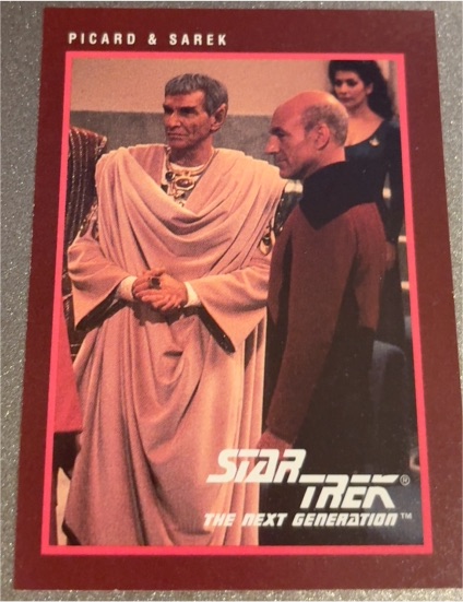 1991 Impel Star Trek 25th Anniversary #286 Picard & Sarek — front