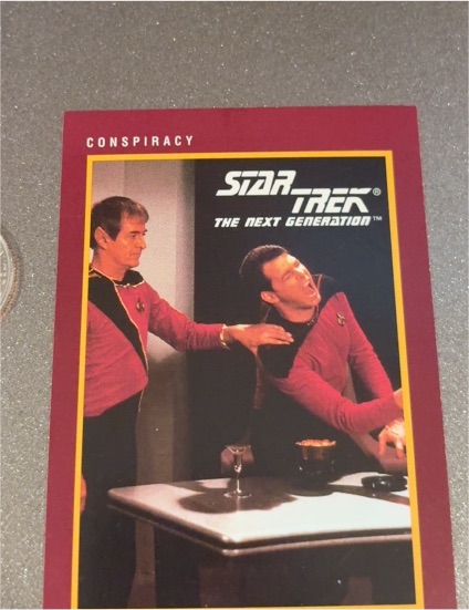 1991 Impel Star Trek The Next Generation #36 Conspiracy — front