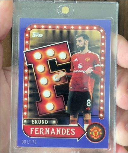 2025-26 Topps Collector Tins #001 Bruno Fernandes — front
