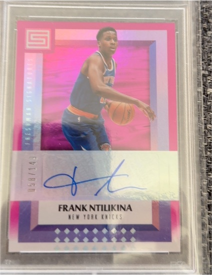 2017-18 Panini Status #FS-FNI Frank Ntilikina Freshman Signatures Pink — front