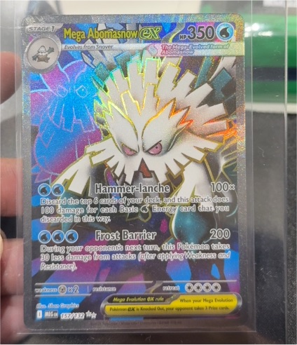2025 Pokemon Mega Evolution MEG EN Abomasnow ex Ultra Rare #157/132 — front