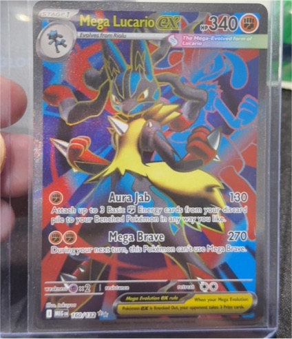 2025 Pokémon TCG Mega Lucario EX #160/132 — front