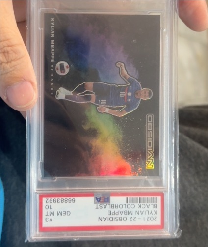 2021 Panini Obsidian #3 Kylian Mbappé — front