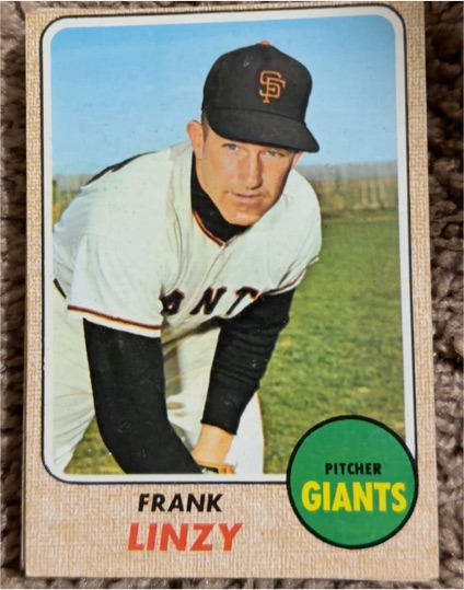 1968 Topps #147 Frank Linzy — front
