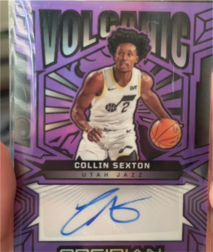 2024-25 Panini Obsidian Volcanic #VS-CSU Collin Sexton — front