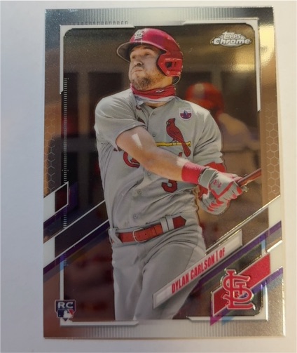 2021 Topps Chrome #285 Dylan Carlson — front