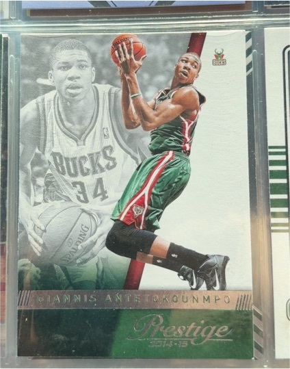 2014-15 Panini Prestige #80 Giannis Antetokounmpo — front