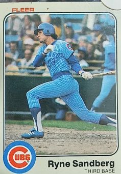1983 Fleer #445 Ryne Sandberg — front
