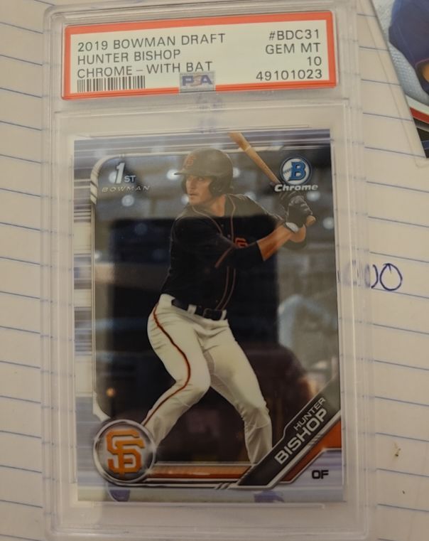 2019 Bowman Draft Chrome #BDC31 Hunter Bishop — front
