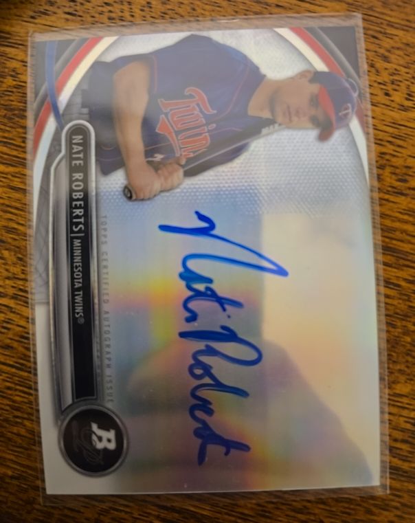 2013 Bowman Platinum #BPAP-NR Nate Roberts — front