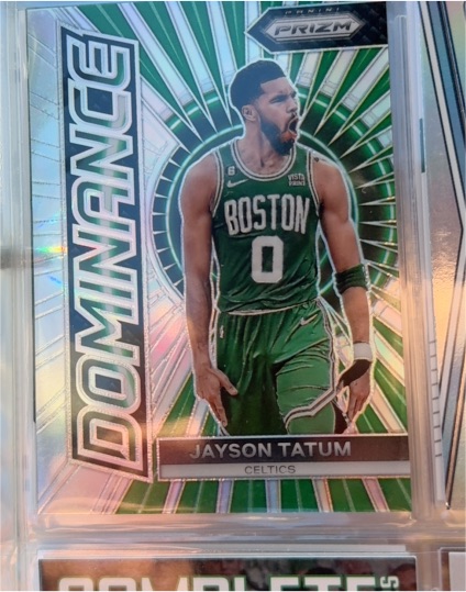 2023-24 Panini Prizm #6 Jayson Tatum Dominance Silver — front