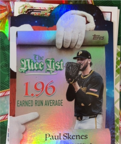 2025 Topps Holiday #MNL-11 Paul Skenes The Nice List — front