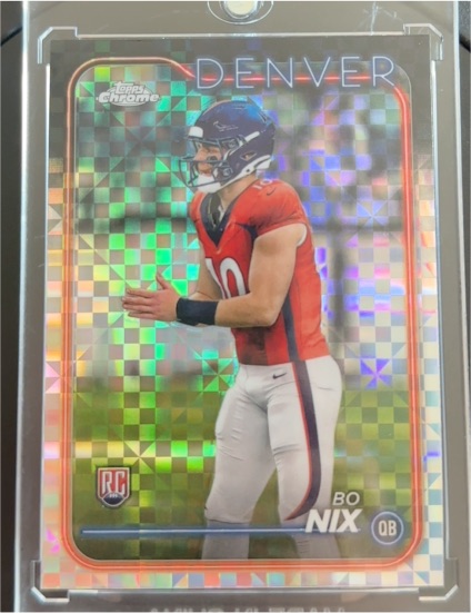 2024 Topps Chrome #206 Bo Nix — front