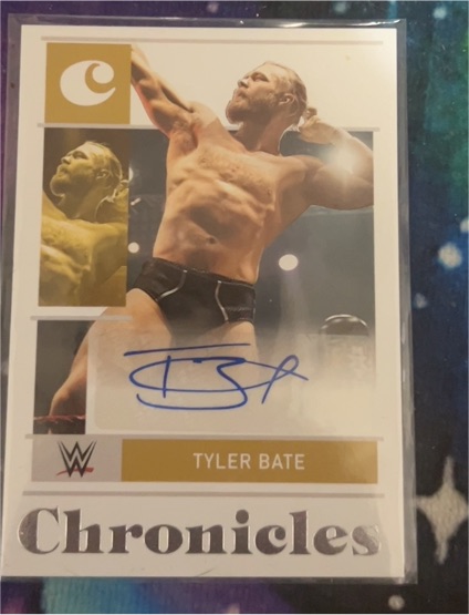 2022 Panini Chronicles WWE Tyler Bate Autograph — front