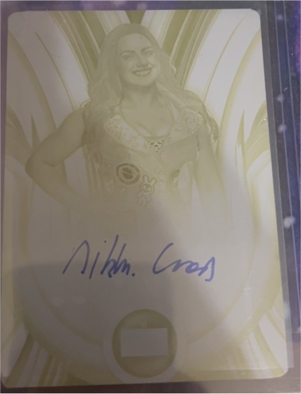2020 Topps WWE Women's Division Mia Yim Orange Auto /50 — front