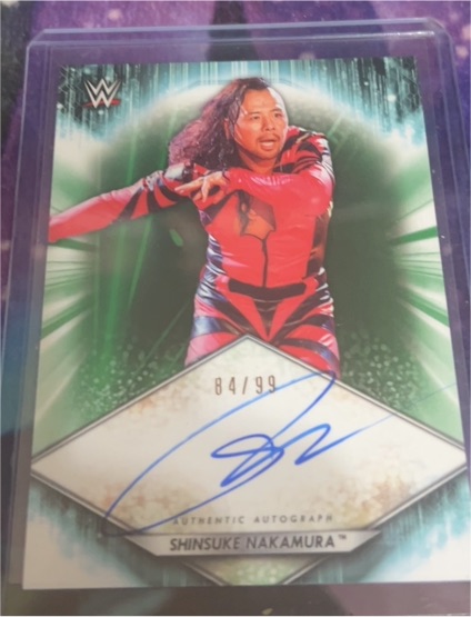 2019 Topps Undisputed WWE #d/99 Shinsuke Nakamura Autograph — front