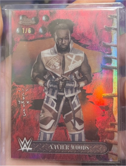 2025 Topps Chrome WWE x Cactus Jack #18 Xavier Woods — front