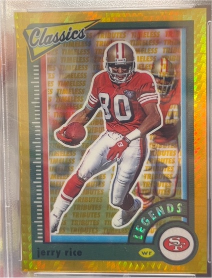 2022 Panini Classics Timeless Tributes H2 Gold #108 Jerry Rice — front