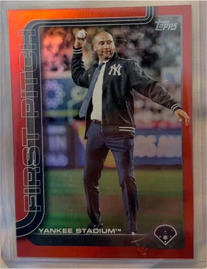 2025 Topps Update #FPU-8 Derek Jeter First Pitch — front